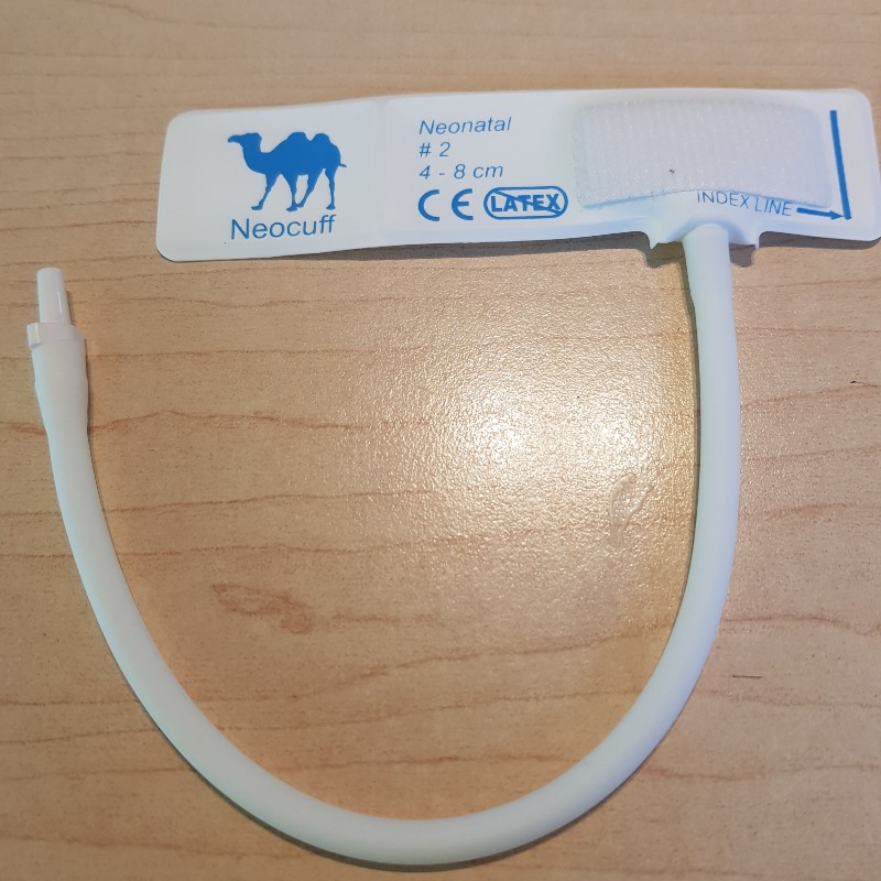 CF1302C.jpg Brazalete Toma Presión Neonatal N° 2 una vía, Set 10 Unid. - Imagen 1